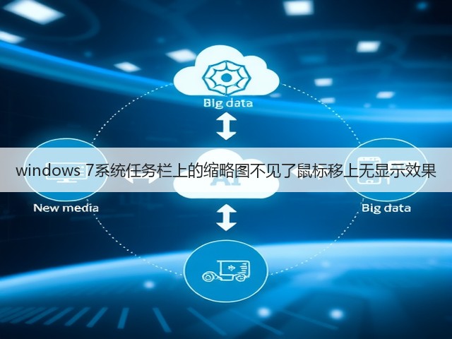 windows 7系统任务栏上的缩略图不见了鼠标移上无显示效果(图3)