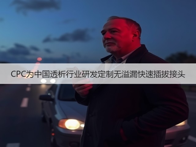 CPC为中国透析行业研发定制无溢漏快速插拔接头(图3) CPC为中国透析行业研发定制无溢漏快速插拔接头(图3)