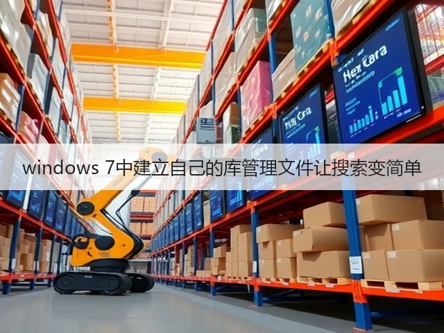 windows 7中建立自己的库管理文件让搜索变简单(图1) windows 7中建立自己的库管理文件让搜索变简单(图1)