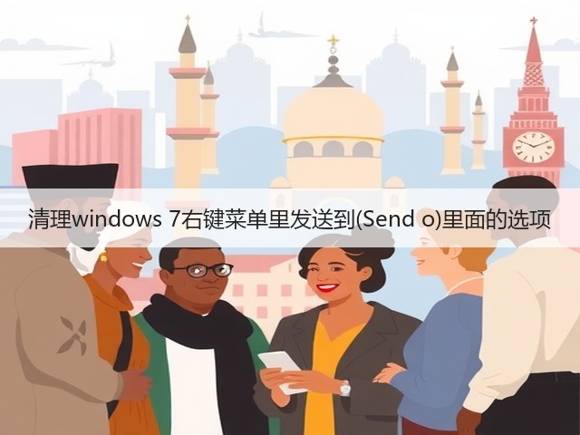 清理windows 7右键菜单里发送到(Send o)里面的选项(图2) 清理windows 7右键菜单里发送到(Send o)里面的选项(图2)