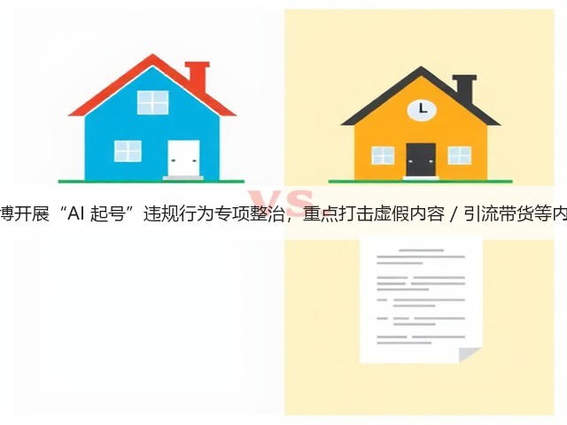 微博开展“AI 起号”违规行为专项整治,重点打击虚假内容 / 引流带货等内容(图1) 微博开展“AI 起号”违规行为专项整治,重点打击虚假内容 / 引流带货等内容(图1)