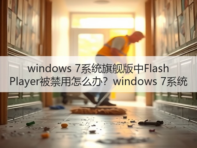 windows 7系统旗舰版中Flash Player被禁用怎么办？windows 7系统(图2)