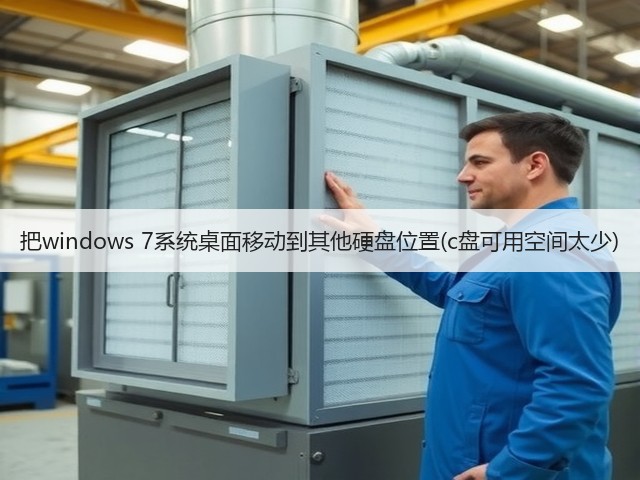 把windows 7系统桌面移动到其他硬盘位置(c盘可用空间太少)(图2)