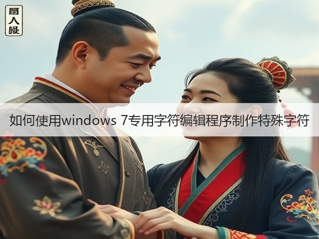 如何使用windows 7专用字符编辑程序制作特殊字符(图2) 如何使用windows 7专用字符编辑程序制作特殊字符(图2)