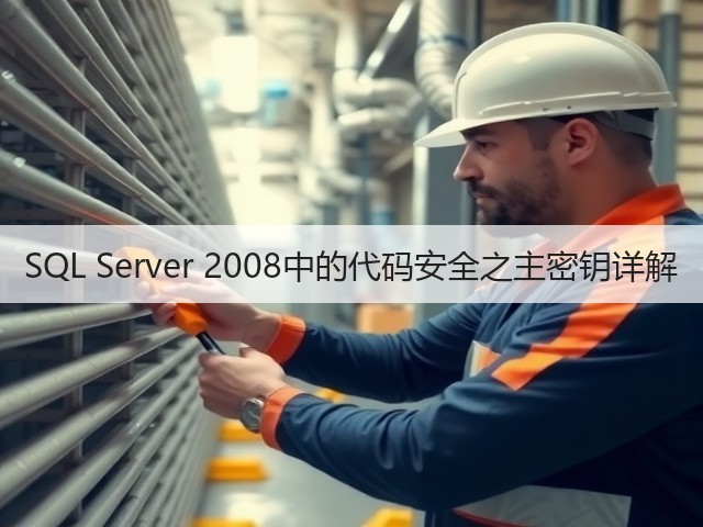 SQL Server 2008中的代码安全之主密钥详解(图1) SQL Server 2008中的代码安全之主密钥详解(图1)