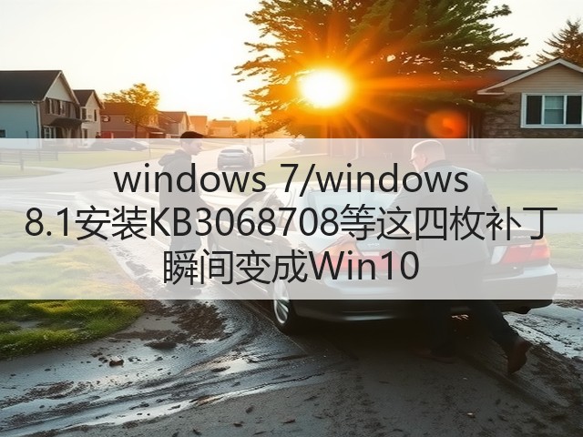 windows 7/windows 8.1安装KB3068708等这四枚补丁 瞬间变成Win10(图3) windows 7/windows 8.1安装KB3068708等这四枚补丁 瞬间变成Win10(图3)