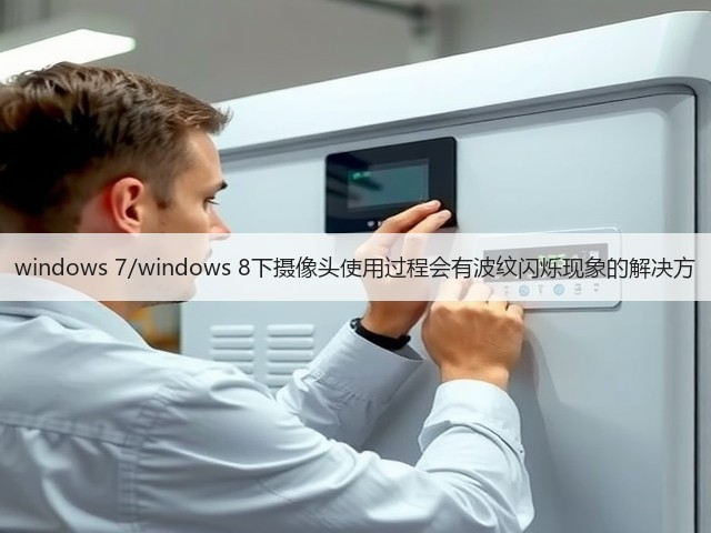 windows 7/windows 8下摄像头使用过程会有波纹闪烁现象的解决方(图1)