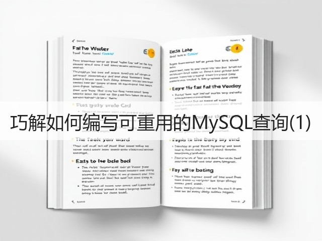 巧解如何编写可重用的MySQL查询(1)(图2) 巧解如何编写可重用的MySQL查询(1)(图2)