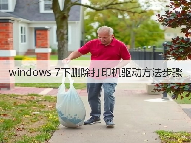 windows 7下删除打印机驱动方法步骤(图1)