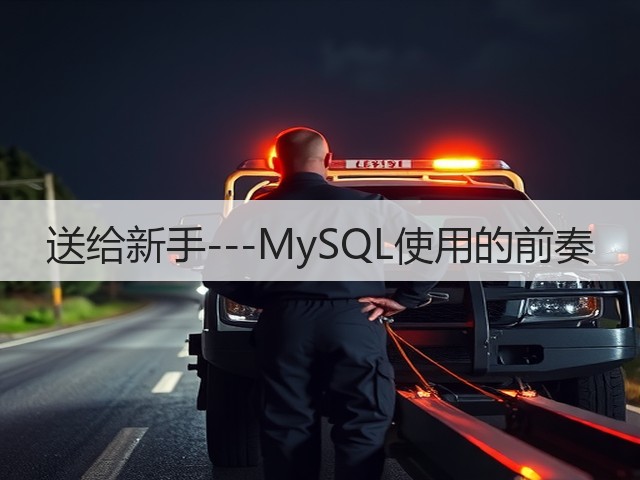 送给新手---MySQL使用的前奏(图1) 送给新手---MySQL使用的前奏(图1)