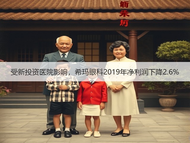 受新投资医院影响，希玛眼科2019年净利润下降2.6%(图1)