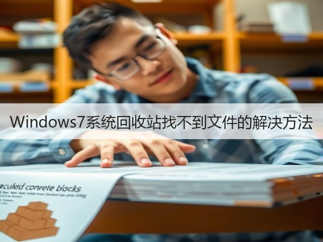 Windows7系统回收站找不到文件的解决方法(图2)