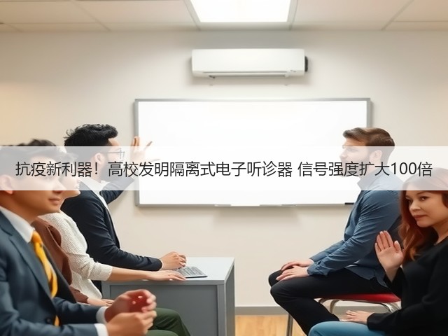 抗疫新利器!高校发明隔离式电子听诊器 信号强度扩大100倍(图2) 抗疫新利器!高校发明隔离式电子听诊器 信号强度扩大100倍(图2)