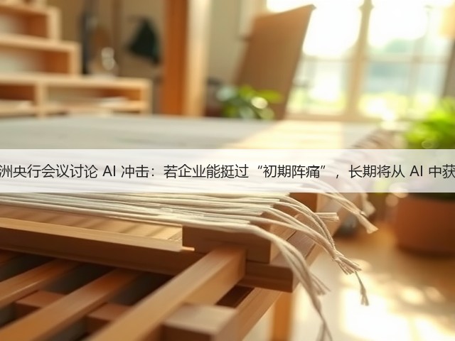 欧洲央行会议讨论 AI 冲击:若企业能挺过“初期阵痛”,长期将从 AI 中获益(图1) 欧洲央行会议讨论 AI 冲击:若企业能挺过“初期阵痛”,长期将从 AI 中获益(图1)