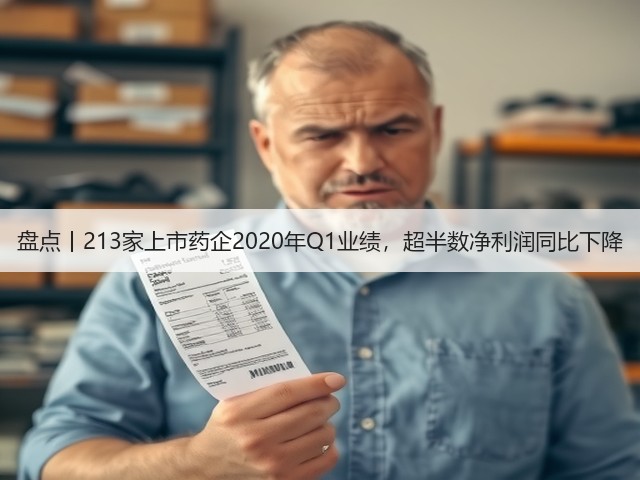 盘点丨213家上市药企2020年Q1业绩，超半数净利润同比下降(图1)