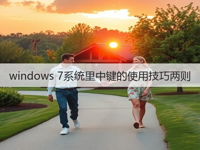 windows 7系统里中键的使用技巧两则(图1) windows 7系统里中键的使用技巧两则(图1)