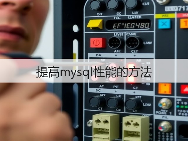 提高mysql性能的方法(图1) 提高mysql性能的方法(图1)