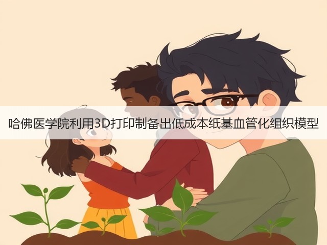 哈佛医学院利用3D打印制备出低成本纸基血管化组织模型(图2) 哈佛医学院利用3D打印制备出低成本纸基血管化组织模型(图2)