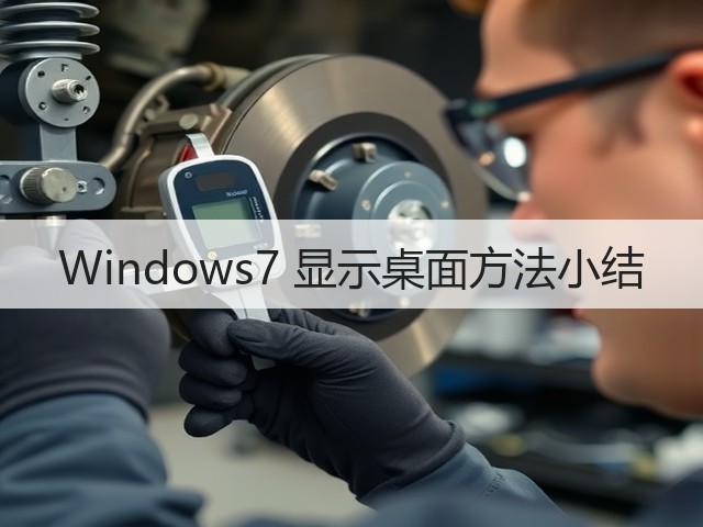 Windows7 显示桌面方法小结(图1) Windows7 显示桌面方法小结(图1)