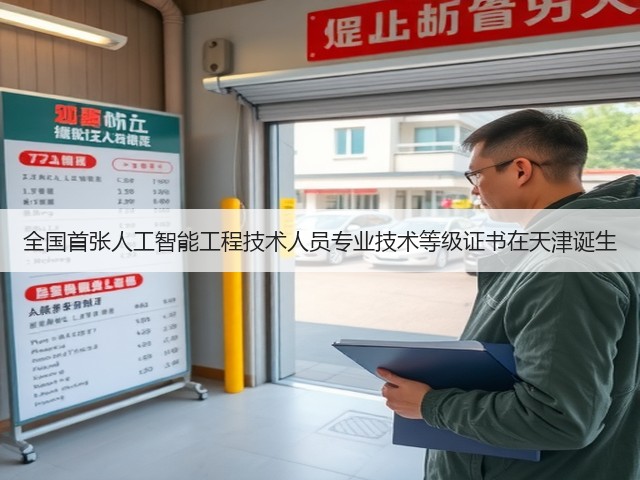 全国首张人工智能工程技术人员专业技术等级证书在天津诞生(图3)