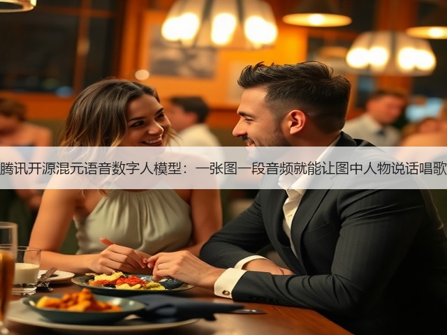 腾讯开源混元语音数字人模型:一张图一段音频就能让图中人物说话唱歌(图1) 腾讯开源混元语音数字人模型:一张图一段音频就能让图中人物说话唱歌(图1)