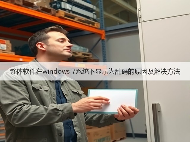 繁体软件在windows 7系统下显示为乱码的原因及解决方法(图2)