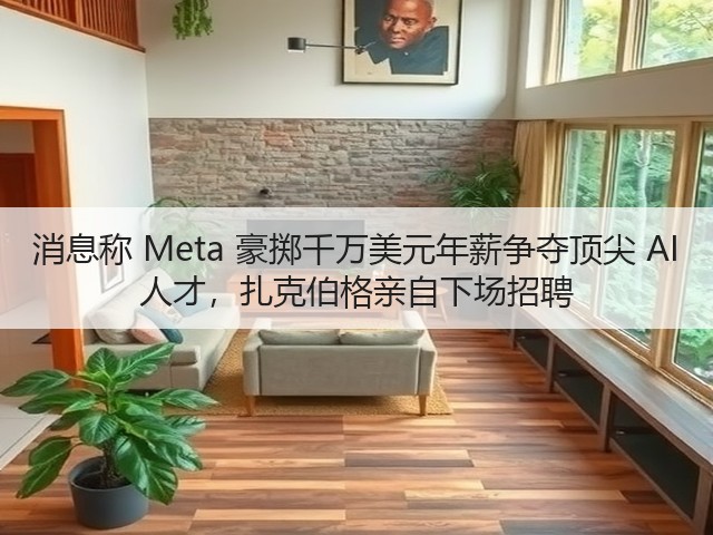 消息称 Meta 豪掷千万美元年薪争夺顶尖 AI 人才，扎克伯格亲自下场招聘(图1)