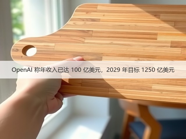 OpenAI 称年收入已达 100 亿美元，2029 年目标 1250 亿美元(图2)