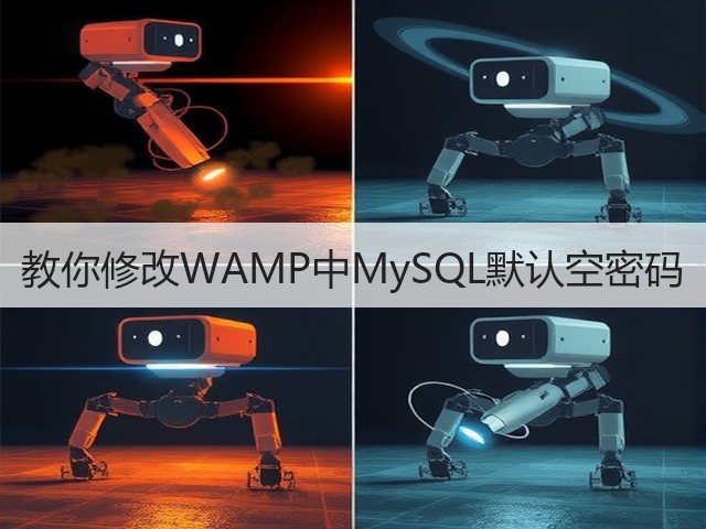教你修改WAMP中MySQL默认空密码(图3) 教你修改WAMP中MySQL默认空密码(图3)