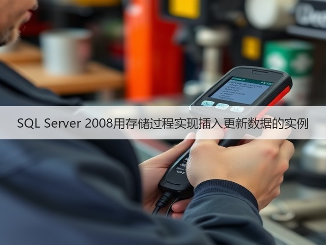 SQL Server 2008用存储过程实现插入更新数据的实例(图1) SQL Server 2008用存储过程实现插入更新数据的实例(图1)