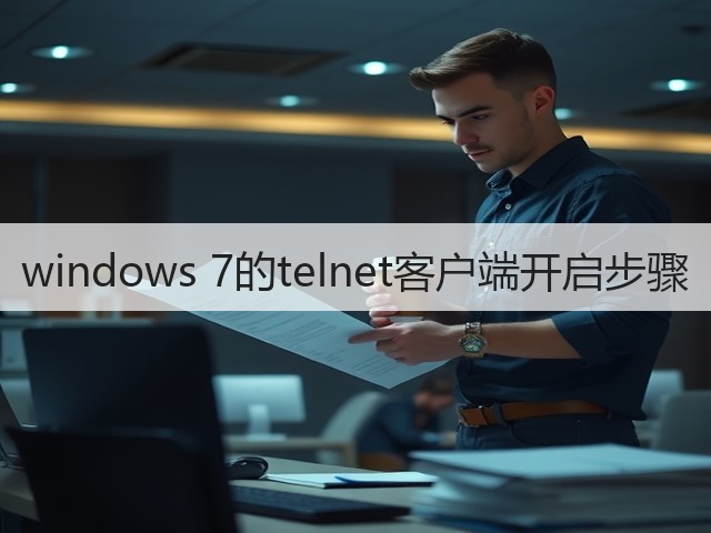 windows 7的telnet客户端开启步骤(图3) windows 7的telnet客户端开启步骤(图3)