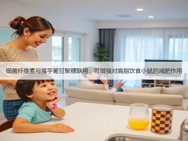 细菌纤维素与魔芋葡甘聚糖联用，可增强对高脂饮食小鼠的减肥作用(图3)
