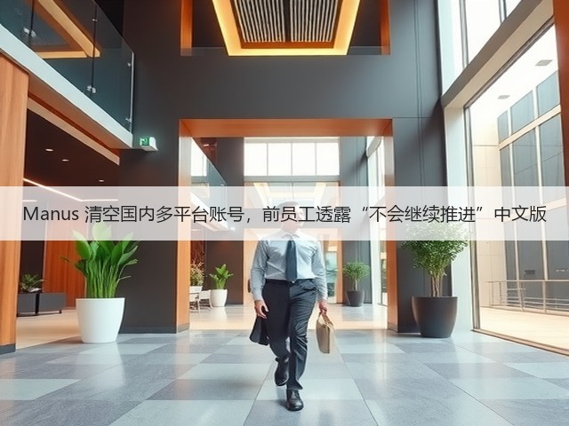 Manus 清空国内多平台账号，前员工透露“不会继续推进”中文版(图2)