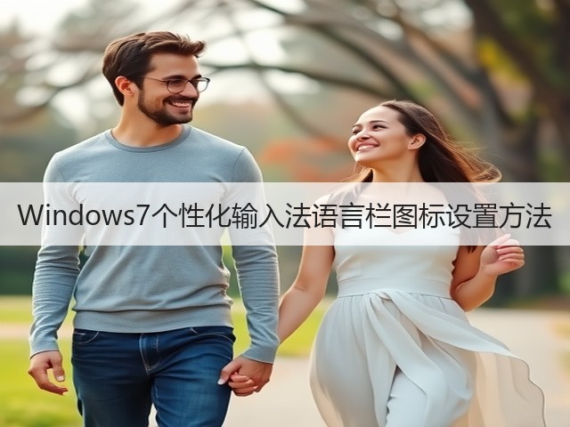Windows7个性化输入法语言栏图标设置方法(图3) Windows7个性化输入法语言栏图标设置方法(图3)
