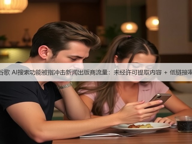 谷歌 AI搜索功能被指冲击新闻出版商流量：未经许可提取内容 + 低链接率(图3)