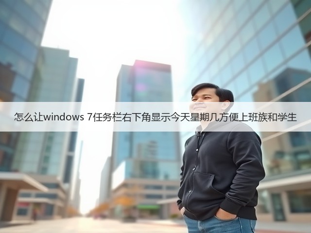怎么让windows 7任务栏右下角显示今天星期几方便上班族和学生(图1) 怎么让windows 7任务栏右下角显示今天星期几方便上班族和学生(图1)