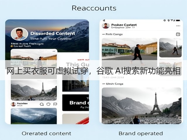 网上买衣服可虚拟试穿，谷歌 AI搜索新功能亮相(图2)
