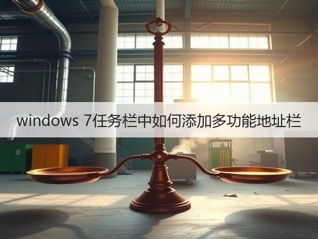windows 7任务栏中如何添加多功能地址栏(图1) windows 7任务栏中如何添加多功能地址栏(图1)