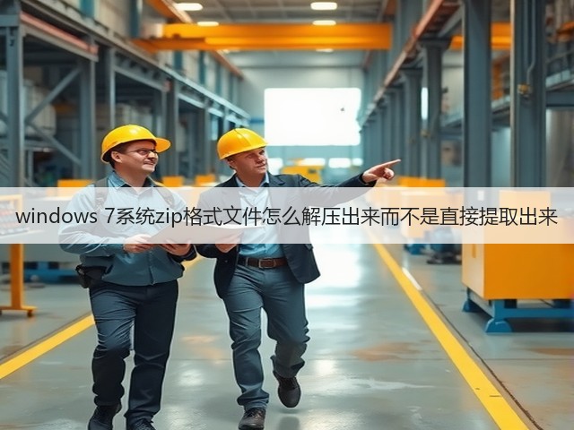 windows 7系统zip格式文件怎么解压出来而不是直接提取出来(图1) windows 7系统zip格式文件怎么解压出来而不是直接提取出来(图1)