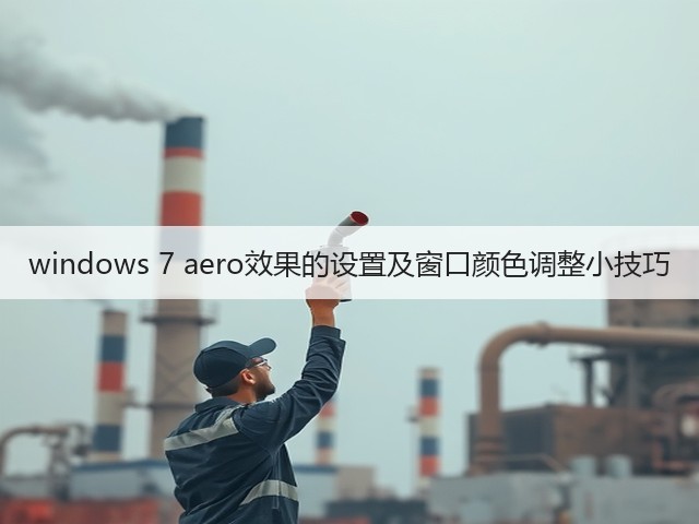 windows 7 aero效果的设置及窗口颜色调整小技巧(图2)