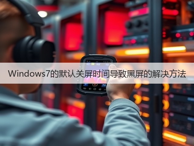 Windows7的默认关屏时间导致黑屏的解决方法(图1) Windows7的默认关屏时间导致黑屏的解决方法(图1)