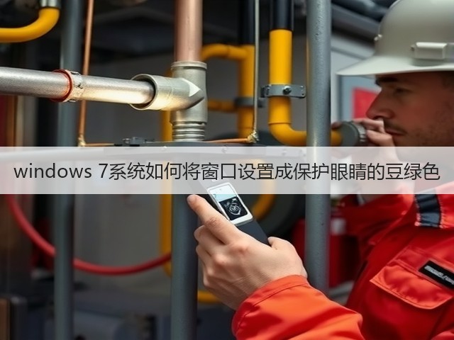 windows 7系统如何将窗口设置成保护眼睛的豆绿色(图3)