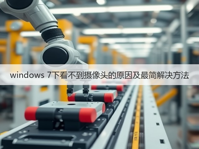 windows 7下看不到摄像头的原因及最简解决方法(图1) windows 7下看不到摄像头的原因及最简解决方法(图1)
