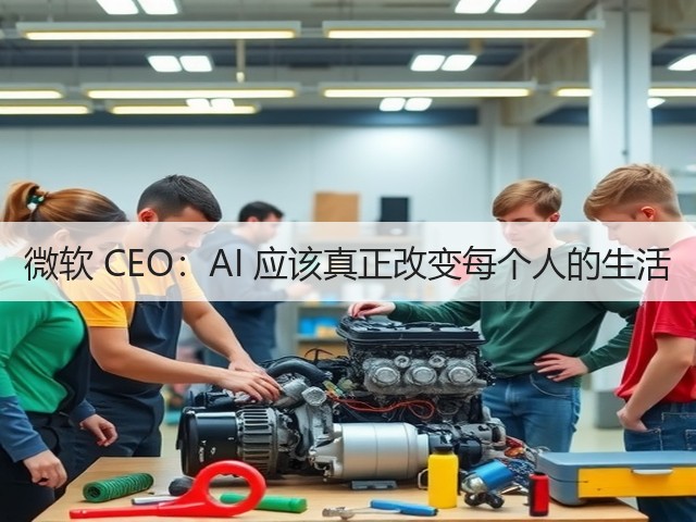 微软 CEO：AI 应该真正改变每个人的生活(图2)