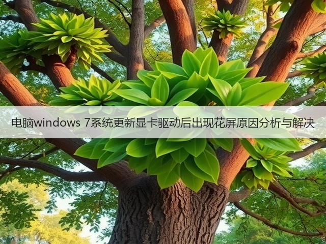 电脑windows 7系统更新显卡驱动后出现花屏原因分析与解决(图2) 电脑windows 7系统更新显卡驱动后出现花屏原因分析与解决(图2)