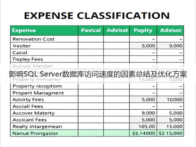 影响SQL Server数据库访问速度的因素总结及优化方案(图2) 影响SQL Server数据库访问速度的因素总结及优化方案(图2)