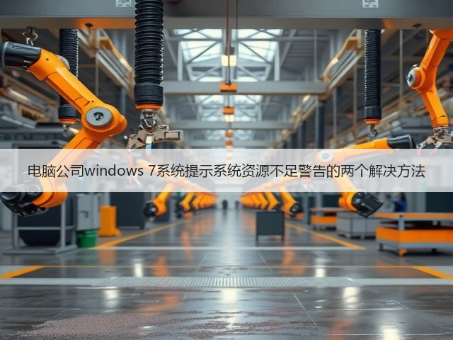 电脑公司windows 7系统提示系统资源不足警告的两个解决方法(图2) 电脑公司windows 7系统提示系统资源不足警告的两个解决方法(图2)
