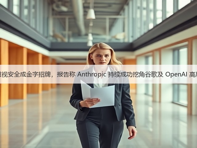 重视安全成金字招牌,报告称 Anthropic 持续成功挖角谷歌及 OpenAI 高层(图1) 重视安全成金字招牌,报告称 Anthropic 持续成功挖角谷歌及 OpenAI 高层(图1)