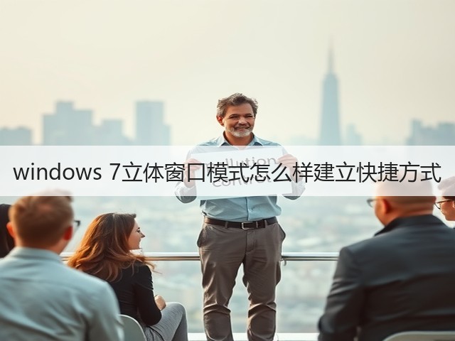 windows 7立体窗口模式怎么样建立快捷方式(图2)