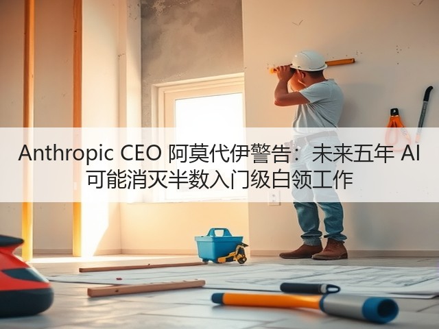 Anthropic CEO 阿莫代伊警告:未来五年 AI 可能消灭半数入门级白领工作(图3) Anthropic CEO 阿莫代伊警告:未来五年 AI 可能消灭半数入门级白领工作(图3)